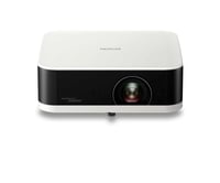 Videoproiector Smart portabil Epson Lifestudio Pop EF-61W, Full HD 1080p, sunet Bose, 700 lumeni, 3LCD, LED RGB, Google TV, diagonală proiecție 150 inchi 1