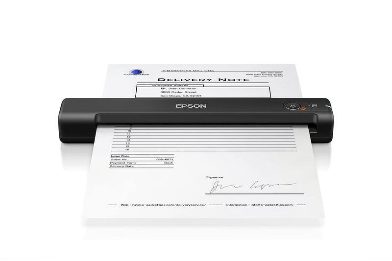 Prenosný A4 skener dokumentov Epson WorkForce ES-50 pre malé kancelárie a domáce použitie, rýchle skenovanie, čierny