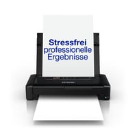 Prenosná atramentová tlačiareň Epson WorkForce WF-110W, A4, WiFi Direct, USB, vstavaná batéria, 1,6 kg, čierna 1
