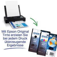 Prenosná atramentová tlačiareň Epson WorkForce WF-110W, A4, WiFi Direct, USB, vstavaná batéria, 1,6 kg, čierna 6