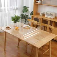 Eralove Átlátszó Asztalvédő 80x160 cm PVC Vízálló Asztalterítő 2mm 1