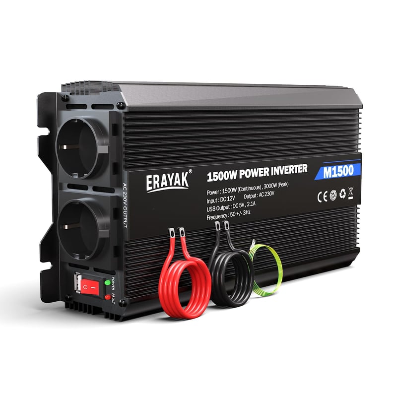 Menič napätia ERAYAK 8102U1 1500W/3000W, 12V-230V