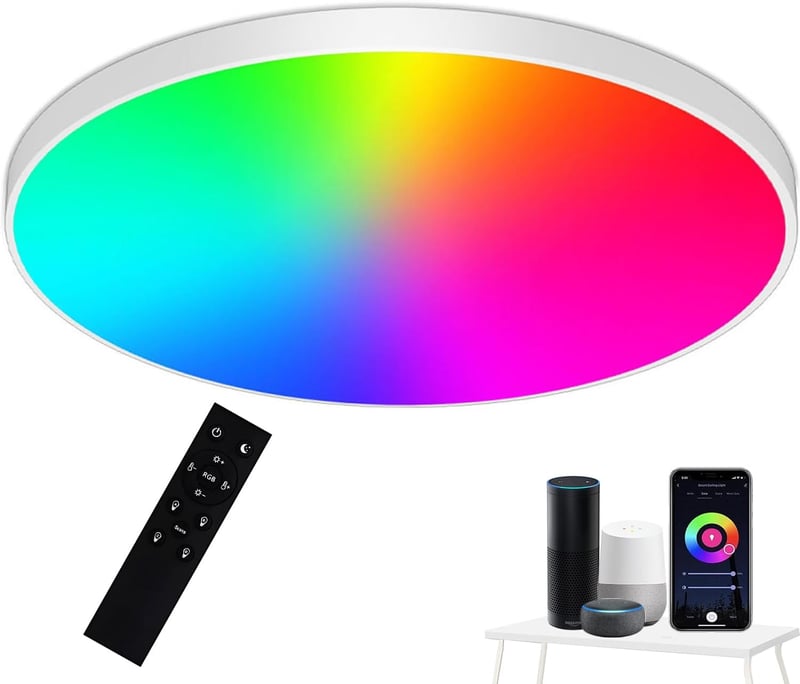 Eregou LED Mennyezeti Lámpa 24W RGB Dimmelhető Okos Fürdőszoba Lámpa