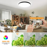 Eregou LED Mennyezeti Lámpa 24W WiFi RGB Dimmer Alexa Google Home Fürdőszoba Hálószoba 5