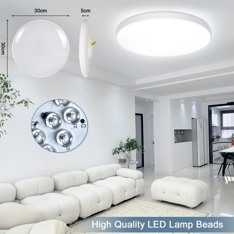 Eregou LED Mennyezeti Lámpa Dimmelhető 24W RGB Okos Alexa Google Home
