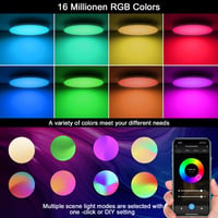 Eregou LED Mennyezeti Lámpa Dimmelhető 24W RGB Okos Alexa Google Home 2