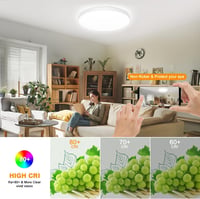 Eregou LED Mennyezeti Lámpa Dimmelhető 24W RGB Okos Alexa Google Home 6