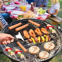 ERFGT 2 darabos félautomata grillvilla szett rozsdamentes acélból zsírkeféve 7