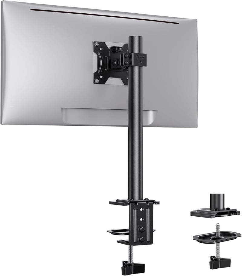 Držiak na monitor ErGear pre obrazovky s uhlopriečkou 13 – 32 palcov, výškovo nastaviteľný, sklopný, otočný, VESA 75x75/100x100 mm, upevnenie na stôl