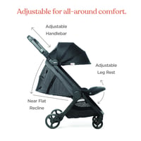 Ergobaby Metro+ Kompakt Könnyű Esernyős Babakocsi - Palaszürke 6