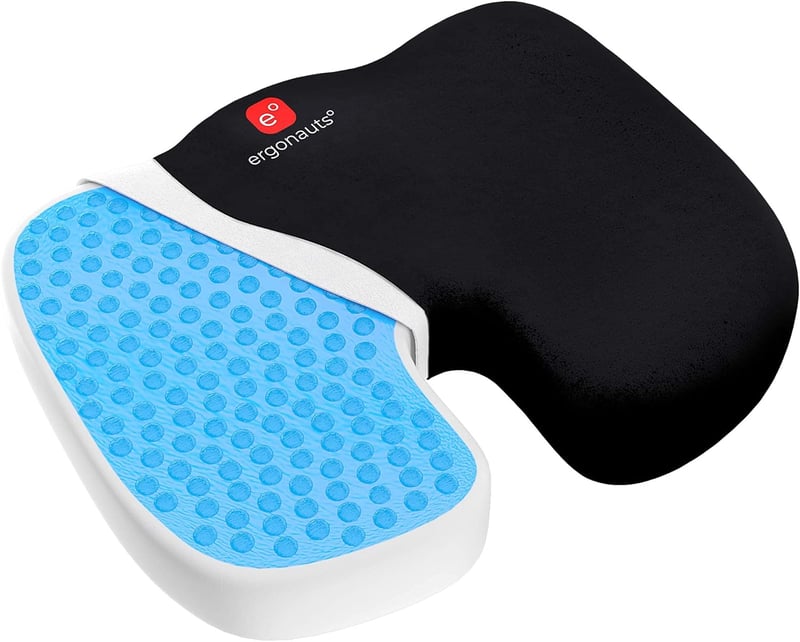 Ergonauts Ortopédikus Ülőpárna Géllel és Memory Habbal – Irodai Szék és Autó Üléshez