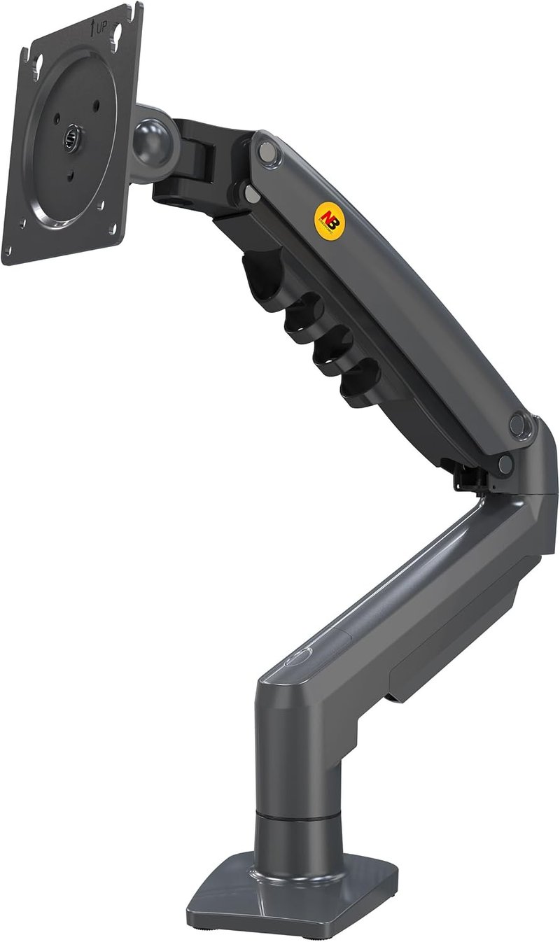 Ergosolid F80-0 gázrugós monitor kar, 17-32", VESA 75/100 mm, 360°-ban forgatható