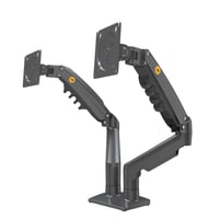 Ergosolid F160VAR Dvostruki nosač za monitore od 17-27 inča, plinska opruga, VESA 75/100mm, rotacija 360°, 2x9 kg, kanalica za kabele 1