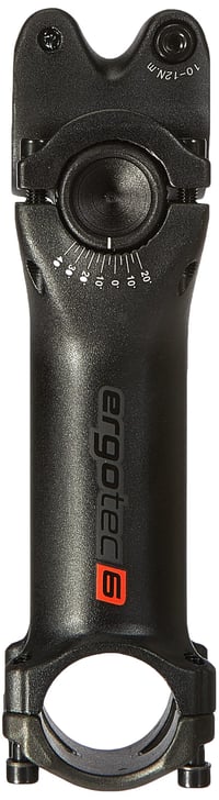 Ergotec Predstavec riadidiel 10 x 4 x 4 cm čierny adaptér na bicykel 1