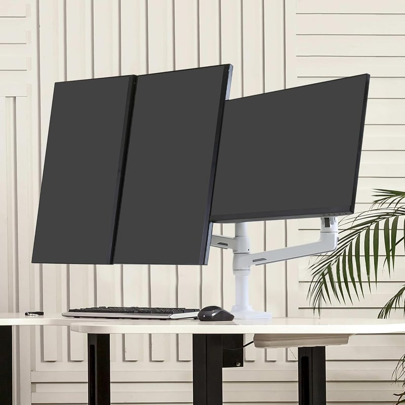 Ergotron LX ARM kiterjesztés és nyakörv készlet monitor tartóhoz - LX Extension and Collar Kit, White, 3 displays