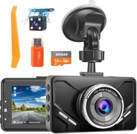 ERIDAX dual fedélzeti kamera elöl-hátul, FHD 1080P, 3" IPS kijelző, éjszakai látás 1