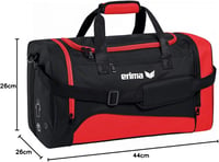 Erima Club 1900 2.0 Sporttáska - 44 cm, Red/Black 2