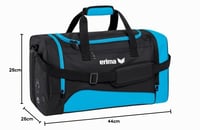Geantă sport unisex Erima Club 1900 2.0 - Curacao/Negru, mărimea S 2