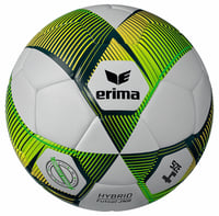 Futsalová lopta Erima Hybrid Lite 290 - veľkosť 4, zelená/žltá - unisex juniorská lopta na sálový futbal 1