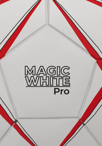Hádzanárska lopta Erima Magic White Pro - biela/červená, veľkosť 3 3
