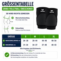 Genunchiere volei unisex pentru adulți Erima (7401904), negru, mărimea XL 4