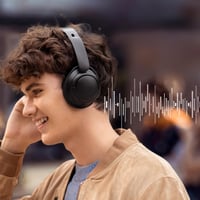 Erioscar Pernuțe de schimb pentru căști PS5 Pulse 3D - Pernuțe din piele ecologică neagră cu spumă cu memorie pentru Sony PlayStation 5, izolare fonică, 1 pereche 6
