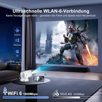 Eroshoo HY260pro 4K Mini Projektor WiFi 6 Android 14 Otthoni Mozi 6