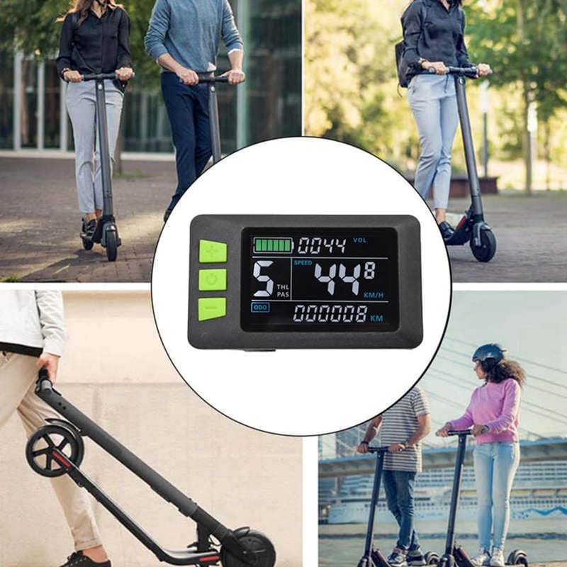 Erpmlyo LCD Kijelző Elektromos Roller Számláló 24V 36V 48V 60V Színes Műszerfal
