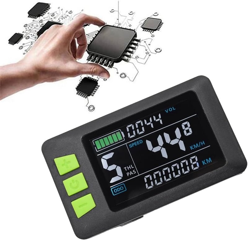 Erpmlyo LCD Kijelző Elektromos Roller Számláló 24V 36V 48V 60V Színes Műszerfal