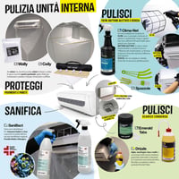 ERRECOM Klíma Tisztító Szett 2L Cleaner és Bio-Acid Beltéri Kültéri Egységhez 2