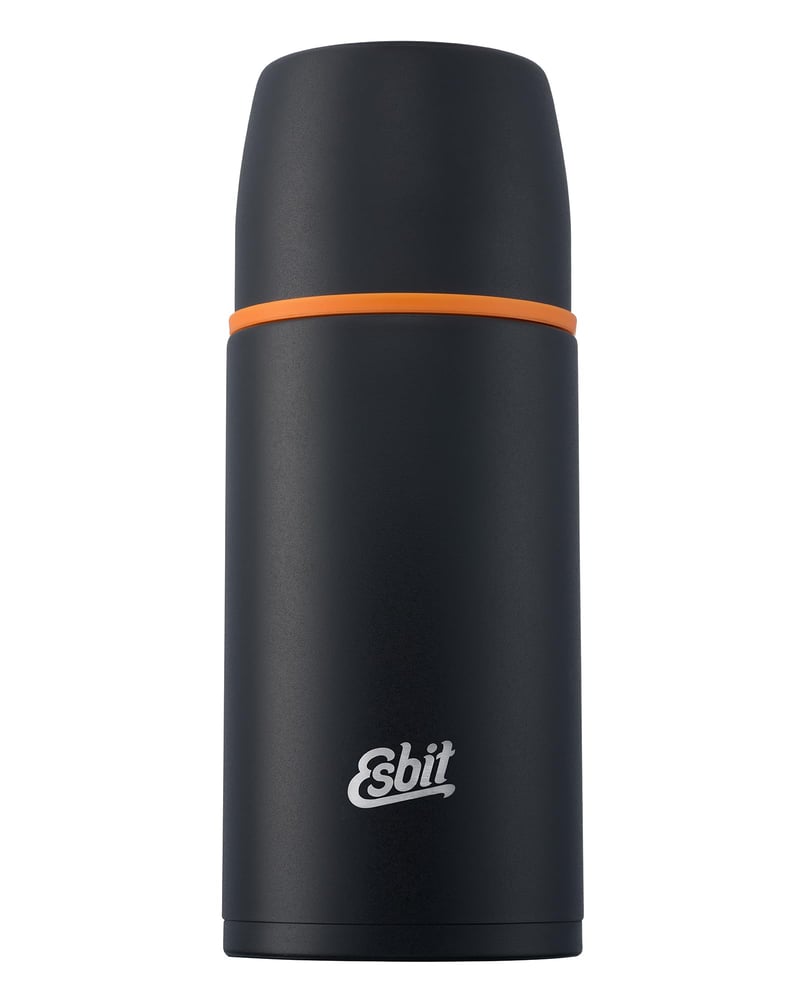 Termos din oțel inoxidabil Esbit Classic cu 2 căni – 750 ml – etanș – pentru băuturi calde și reci – negru