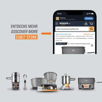 Kempingový varič Esbit 1100 ml, tvrdý eloxovaný hliník, kempingový riad s držiakom na pokrievku, čierny 8