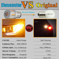 Eseastar S25 BA15S LED izzó sárga 180° irányjelzéshez 34SMD 2db 5