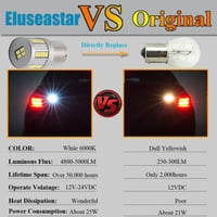 Eseastar S25 BA15S P21W LED izzó fehér 6000K autóhoz 2db 5