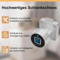 Eseesmart Ujjlenyomat Bluetooth Fiók és Szekrényzár 22mm Biztonsági Zár Applikációval 6