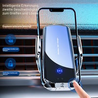 Esenlong 15W bezdrôtová nabíjačka do auta a držiak na telefón, magnetické automatické uchytenie, Qi rýchlonabíjanie 2