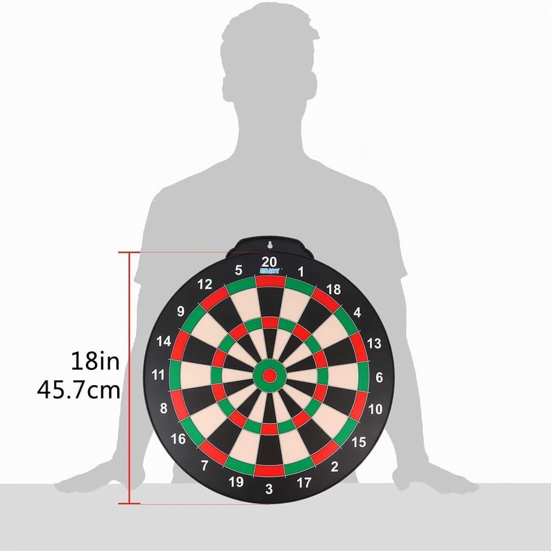 Esjay 18 inch mágneses darts tábla 12 nyíllal, gyerekeknek
