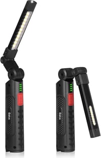 Eslas LED munkalámpa mágneses talp 3 oldalas 7 módú forgó camping szerelő 1