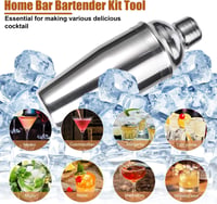 Esmula 750ml rozsdamentes acél koktélkeverő szett bartender eszközökkel - Silver 3