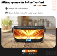 ESOHOT Elektromos Ételmelegítő 1,5L 12V/24V/220V Autóhoz Munkához 2