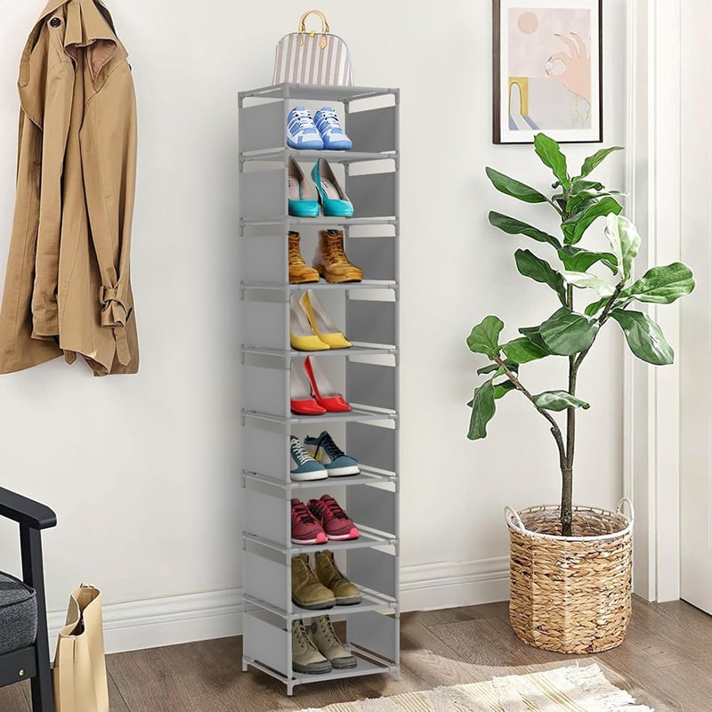esonstyle 10 szintes fém cipőtartó szűk helyekre 10 pár cipőhöz