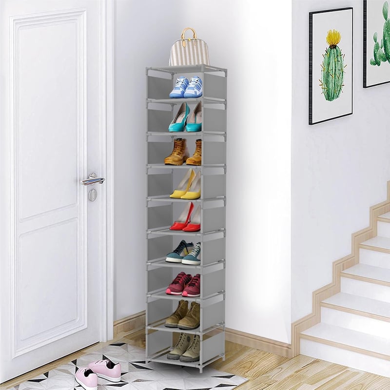 esonstyle 10 szintes fém cipőtartó szűk helyekre 10 pár cipőhöz