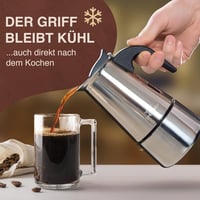 Esperanca rozsdamentes acél indukciós moka kanna, 4 csészés - 200 ml 5