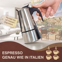 Esperanca rozsdamentes acél indukciós moka kanna, 4 csészés - 200 ml 7