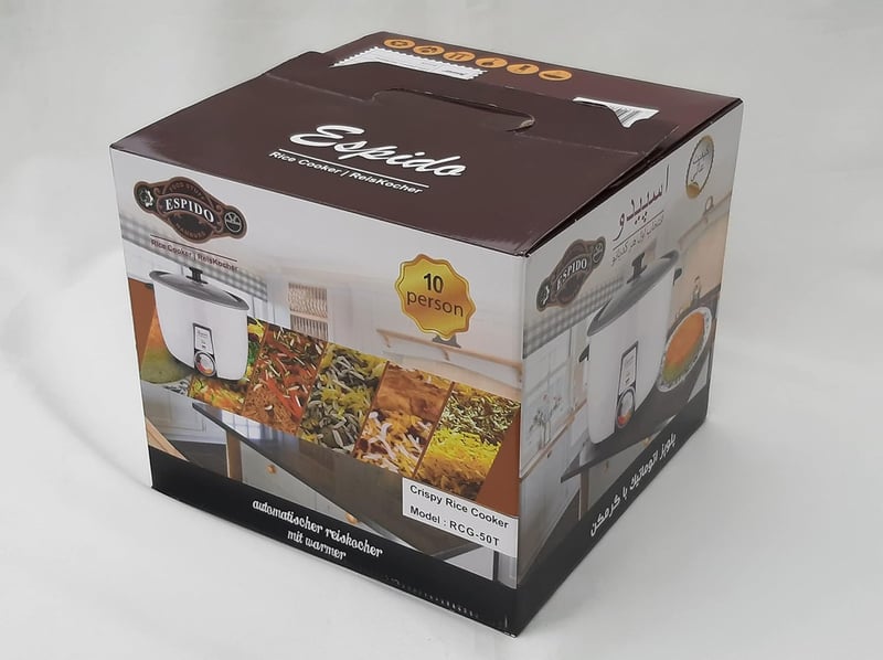 ESPIDO FOOD STUFF HAMBURG Perzsa rizsfőző Tahdig ropogós rizzsel 2,2L 900W 6-10 személyre