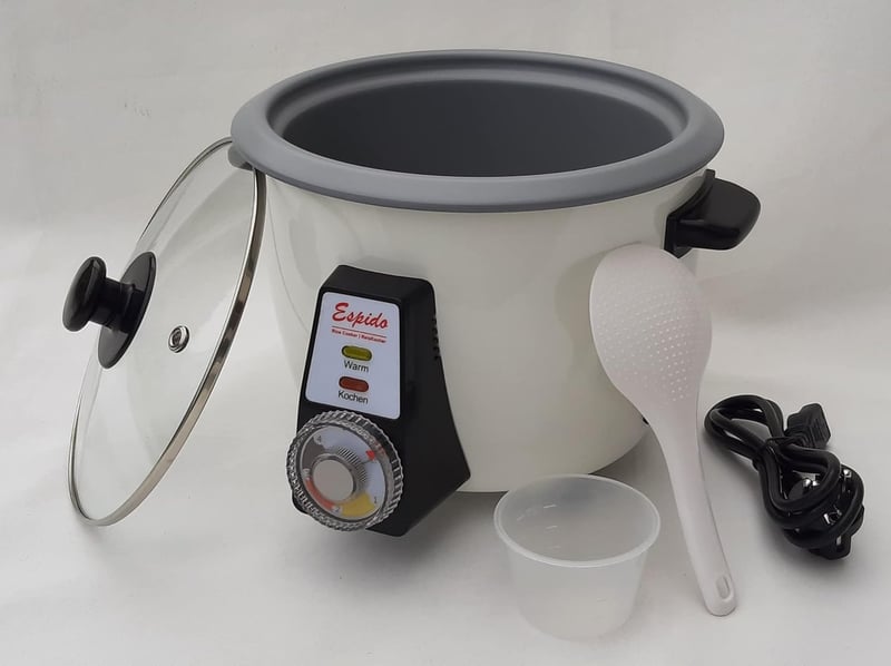 ESPIDO FOOD STUFF HAMBURG Perzsa rizsfőző Tahdig ropogós rizzsel 2,2L 900W 6-10 személyre