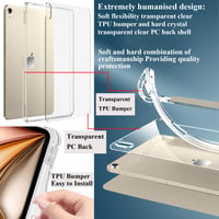 Puzdro na iPad Air 11" (M3/M2, 2025/2024) a Air 5./4. generácie, s držiakom na ceruzku, priehľadný zadný kryt, odolné voči nárazom, stojan, hviezdicová (Polarstern) 3