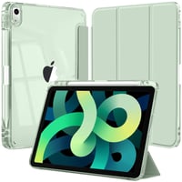 Husă EspZanthic pentru iPad Air de 11 inchi M3/M2 (2025/2024) și generațiile Air 5/4, cu suport pentru creion, capac spate transparent, suport, verde 1