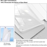 EspZanthic Samsung Galaxy Tab S11 (SM-X736B/SM-X730) tok S Pen tartóval, átlátszó hátlap, állvánnyal - silver 2