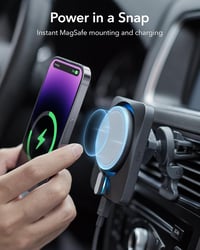 ESR 15W MagSafe autós töltő és tartó CryoBoost hűtéssel iPhone 15/14/13/12-höz, szürke 5
